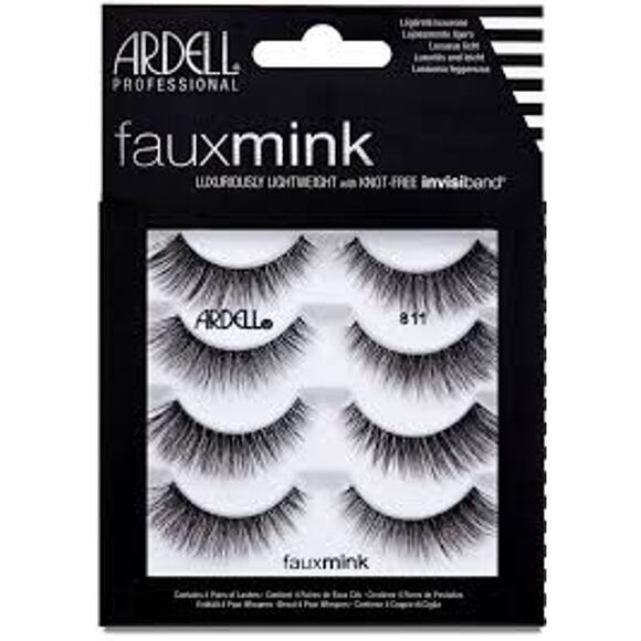 Ardell Faux Mink False Eyelashes, 811, 4 Pairs - Picture 1 of 1